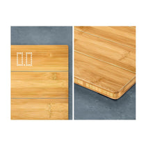 Soehnle Style Sense Bamboo Magic Digital Personal Bathroom Scale Weighs To 180kg - Brown