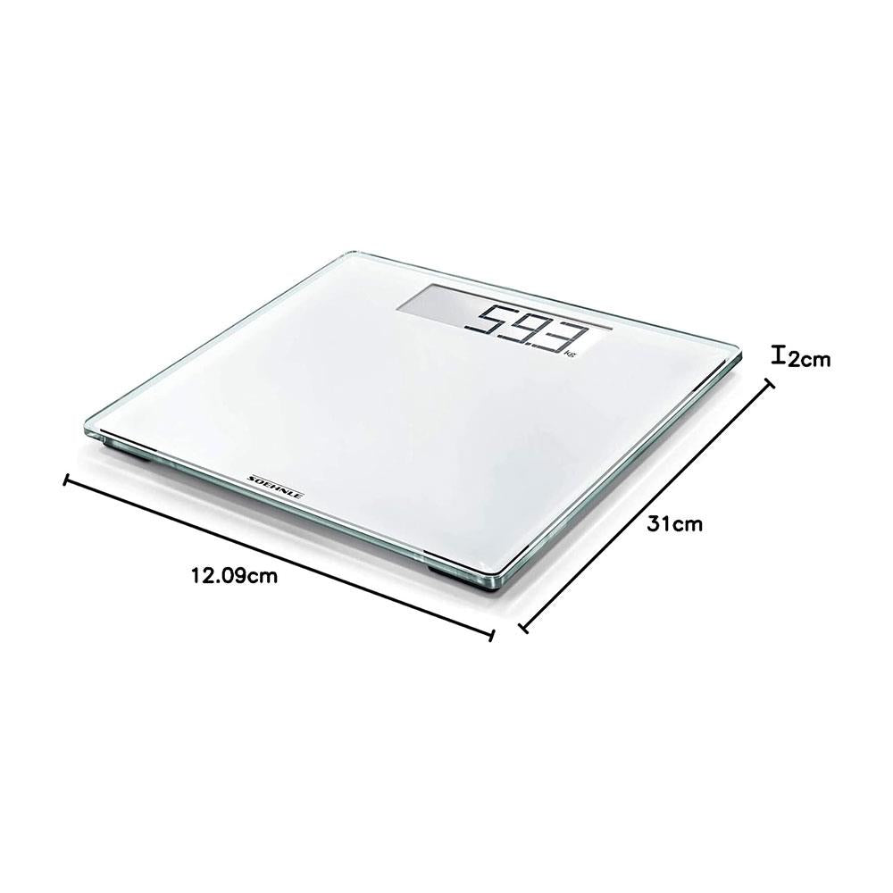 Soehnle Style Sense Comfort 100 Digital Personal Bathroom Scale Weighs To 180kg - White