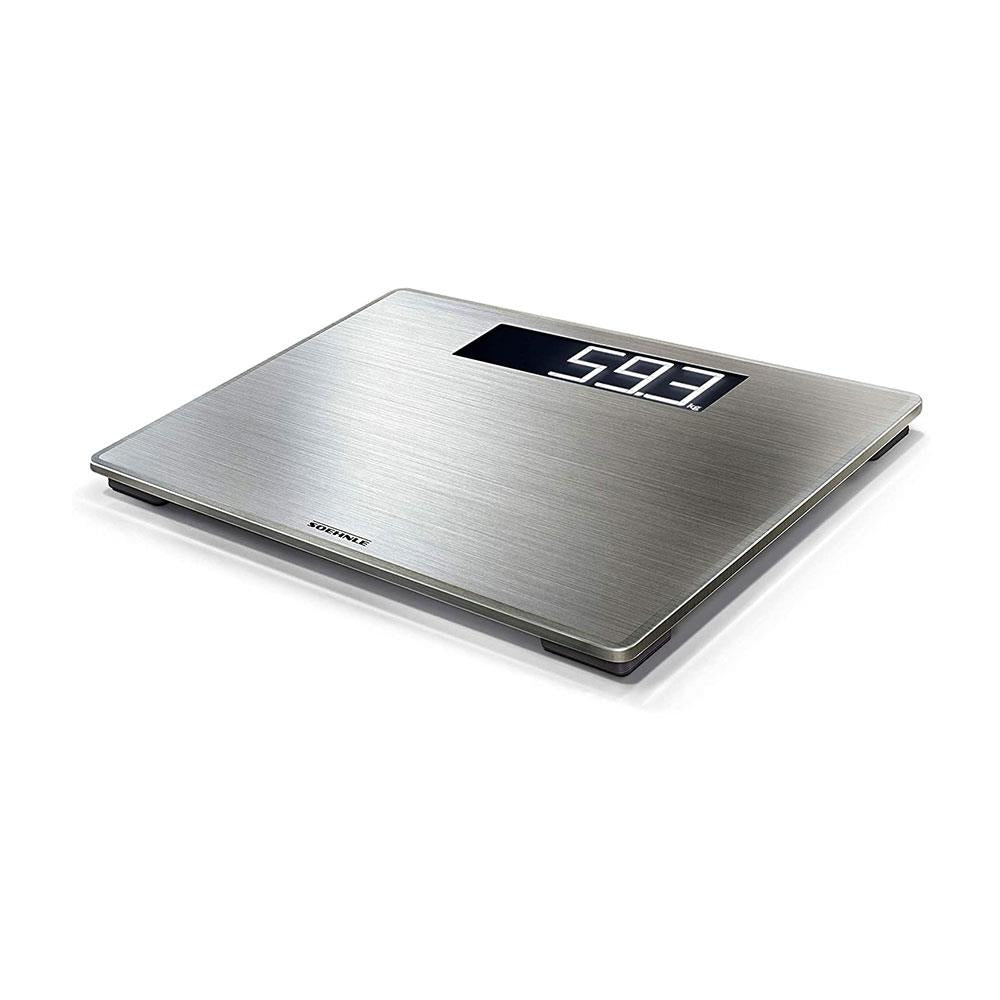 Soehnle Style Sense Safe 300 Digital Personal Bathroom Scale Stainless Steel Weighs To 180kg - Silver Main image