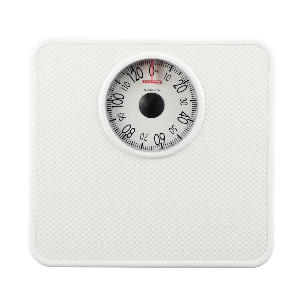Soehnle Tempo Analogue Personal Mechanical Bathroom Scale Weighs To 130kg - White