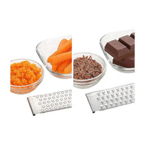 Leifheit All-Purpose Grater Mandolin Slicer 4+1 Vegetable Grater & Cutter Stainless Steel 5 Different Blades - White/Silver