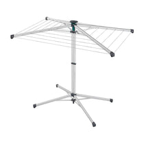 Leifheit LinoPop-Up 140 Umbrella Stand Dryer Indoor Outdoor Standing Clothes Drying Racks - Silver/Black