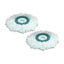 Leifheit Replacement Head Clean Twist Disc Mop 2 Pack High Dirt & Water Absorption Microfibre - White
