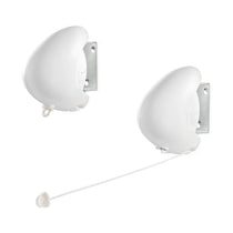 Leifheit Rollfix 80 Single Longline Wall Mounted Washing Line Towel Rack Clothes Drying Rack 8m Drying Space - White