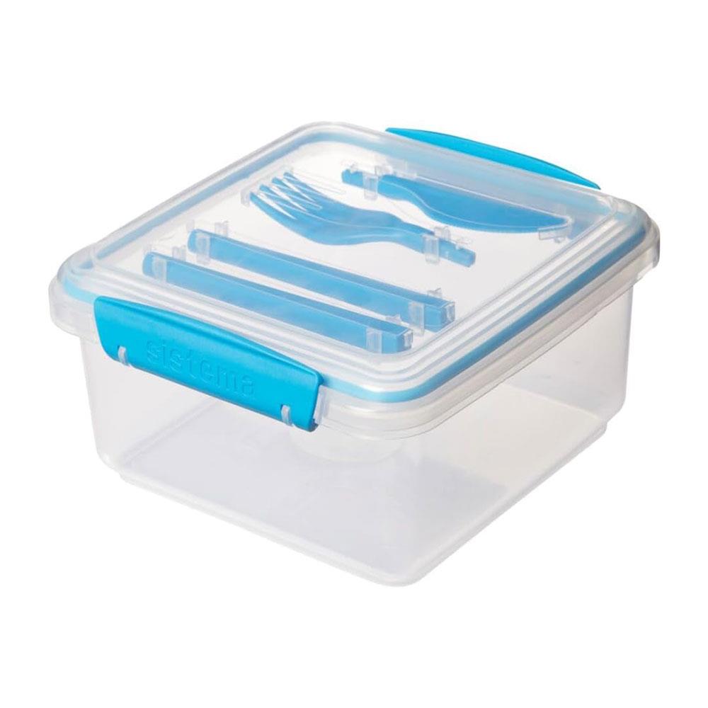 Sistema To Go Lunch Box Plus With Cutlery 1.2 Litres - Assorted Colours Main image