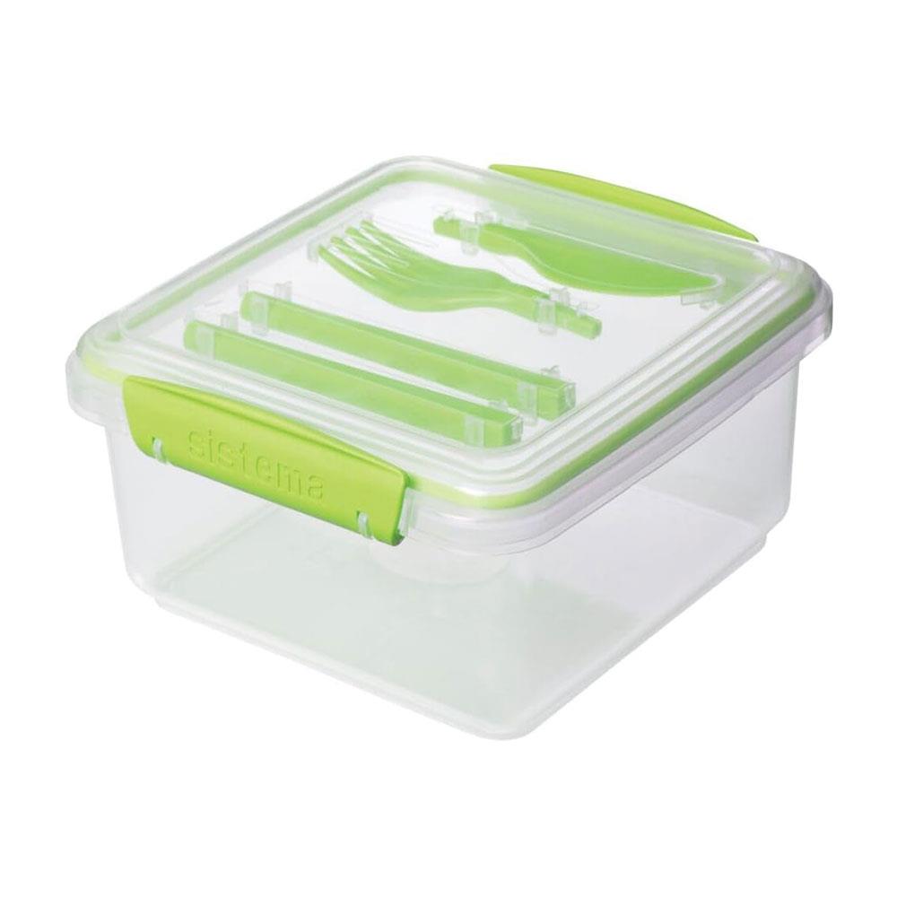 Sistema To Go Lunch Box Plus With Cutlery 1.2 Litres - Assorted Colours Secondary image