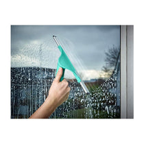 Leifheit Window Slider XL Squeegee & Connecting Telescope Handle 200cm - Turquoise