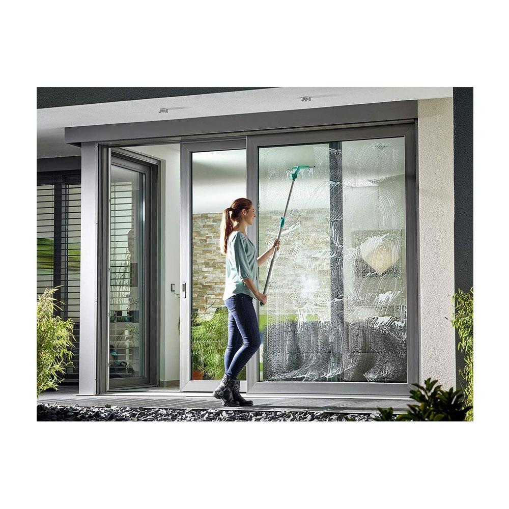 Leifheit Window Slider XL Squeegee & Connecting Telescope Handle 200cm - Turquoise