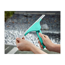Leifheit Window Slider XL Squeegee & Connecting Telescope Handle 200cm - Turquoise