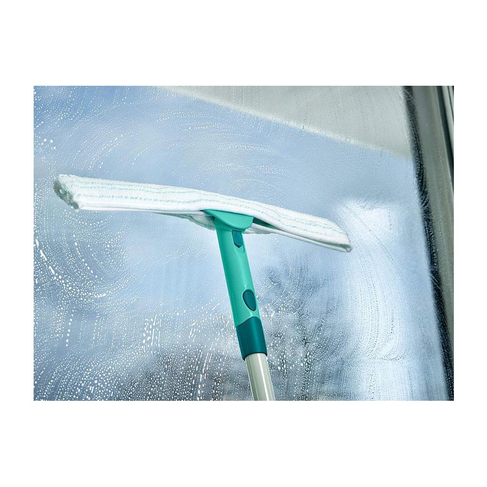Leifheit Window Slider XL Squeegee & Connecting Telescope Handle 200cm - Turquoise