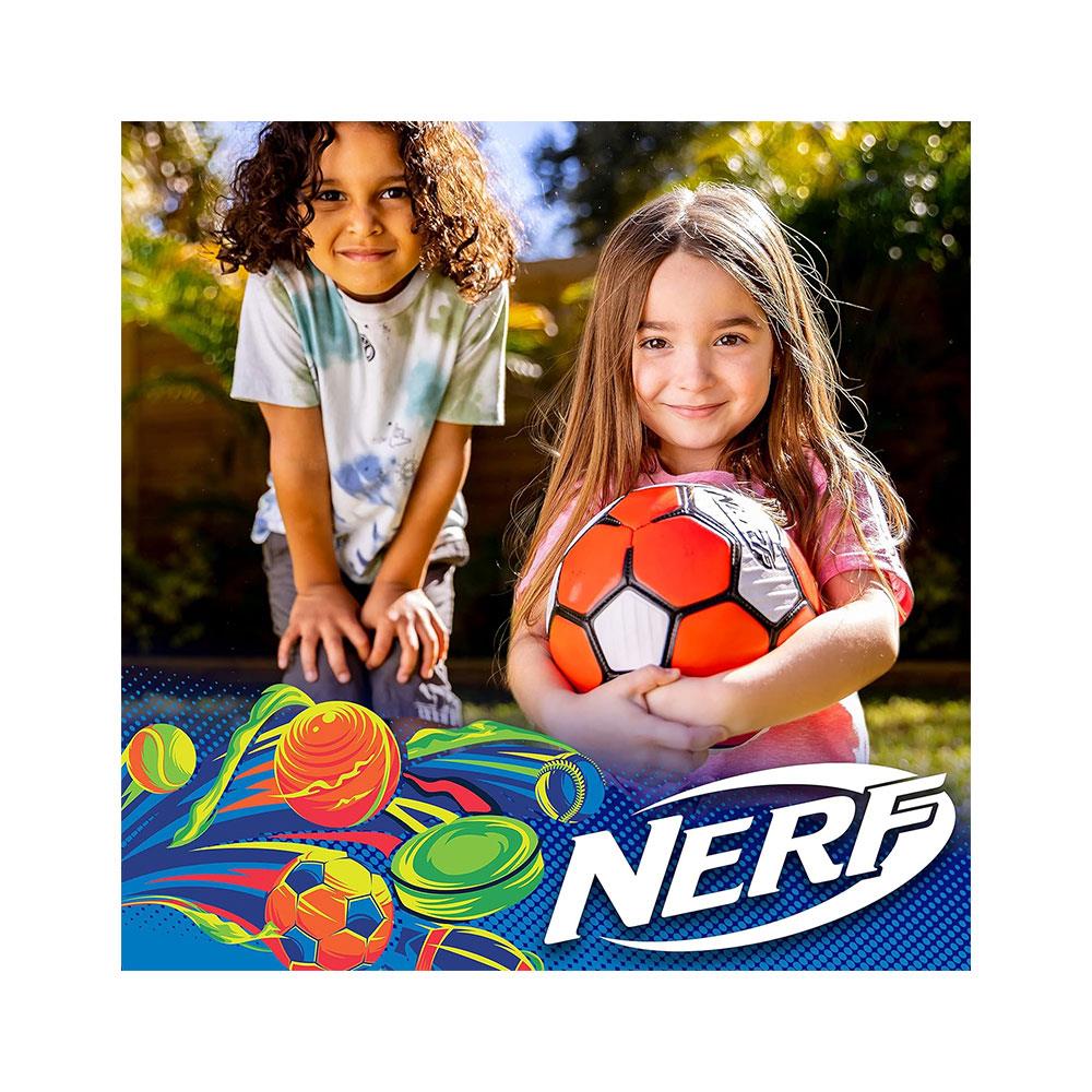 Nerf Proshot Kids Soccer Ball Outdoor Youth Soccer Balls + Air Pump Set Ball Size 3 - Red/White/Black