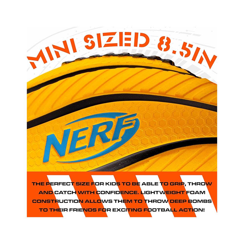 Nerf Spiral Grip Mini Foam American Football For Kids - Assorted Colour