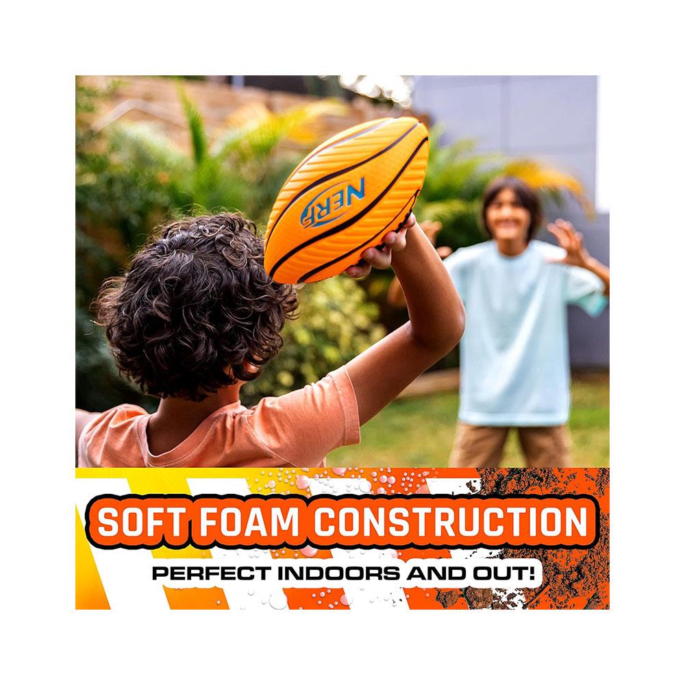 Nerf Spiral Grip Mini Foam American Football For Kids - Assorted Colour