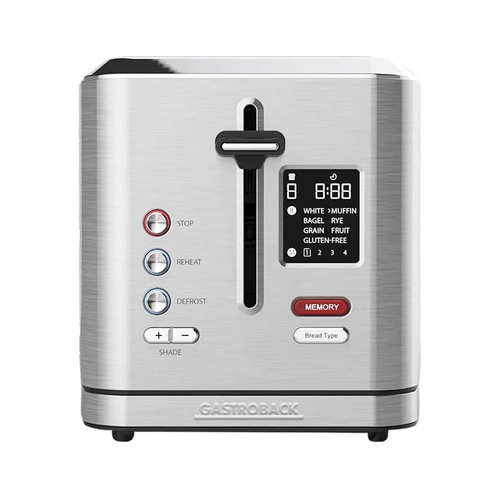 Gastroback Design Digital 2 Slice Toaster Stainless Steel 950W - Silver Main image
