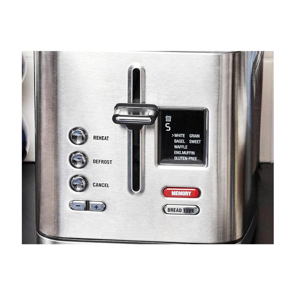 Gastroback Design Digital 2 Slice Toaster Stainless Steel 950W - Silver