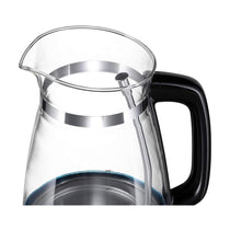 Russell Hobbs Classic Cordless Electric Glass Jug Kettle Blue Internal Illumination 3000W 1.7 Litres - Black
