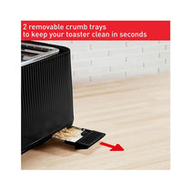 Tefal Loft Quintessentially British 4 Slice Toaster Plastic 1700 W - Noir Black