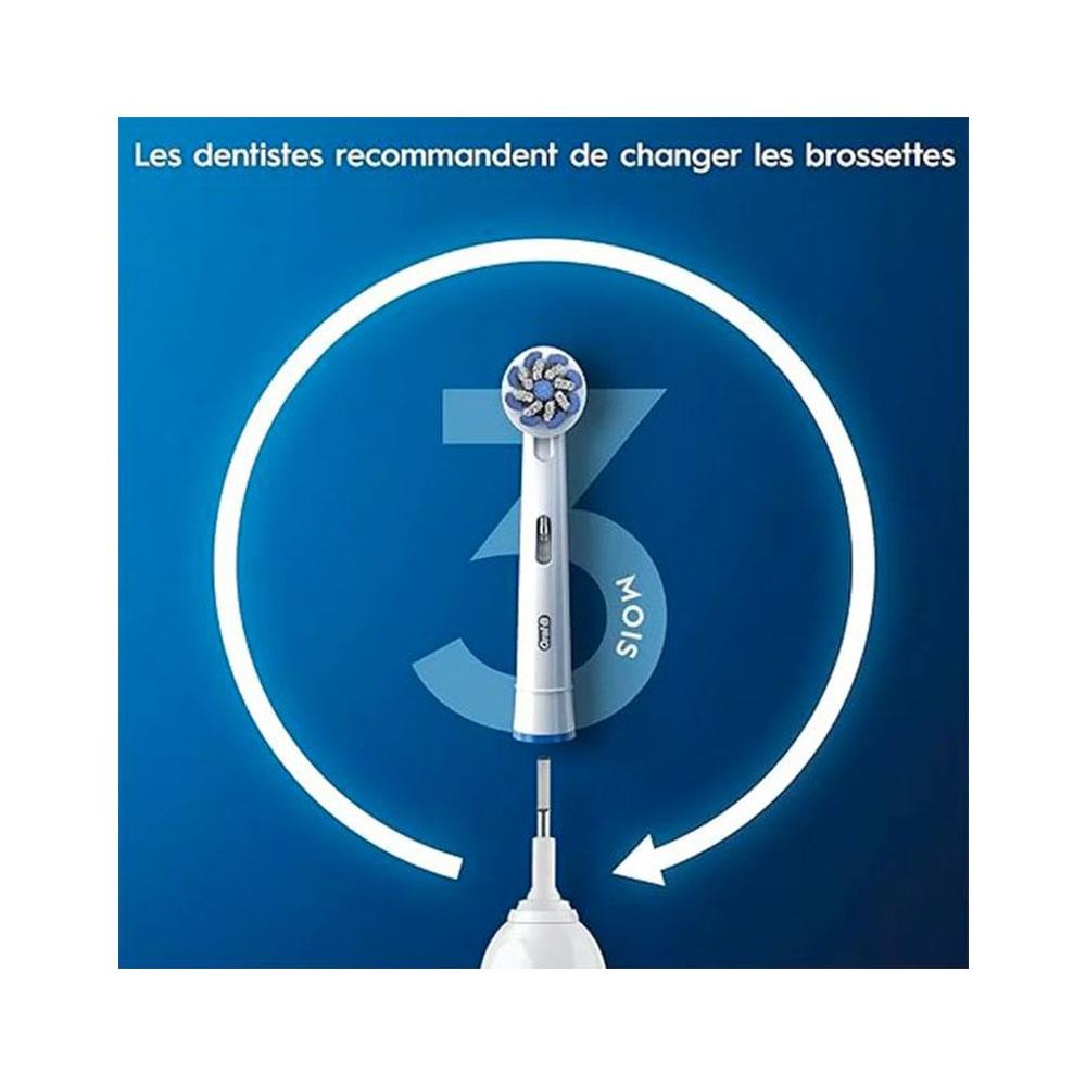 Oral-B Sensi Ultrathin Replacement Electric Toothbrush Heads 4 Pack - White Secondary image