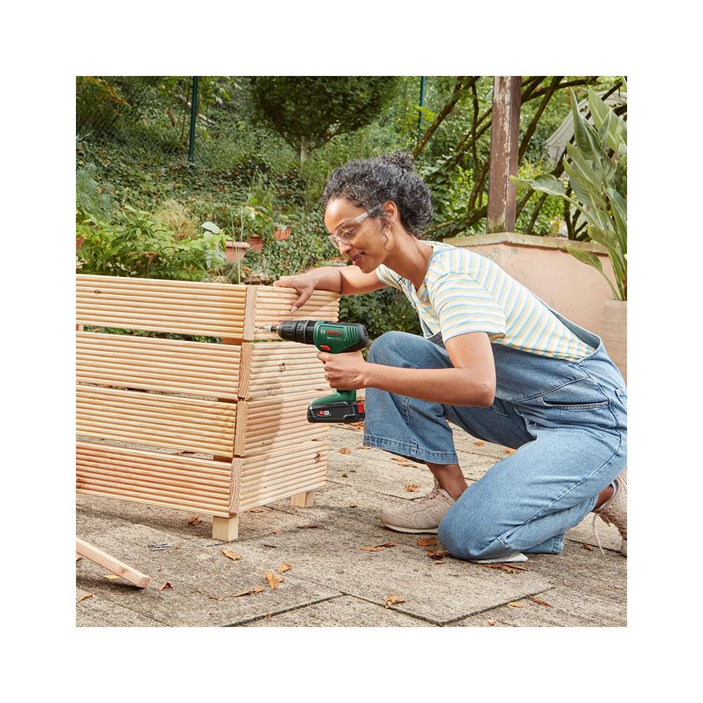Bosch Power For ALL 18V Li-ion Brushed Cordless Combi Drill 2 x 2Ah Batteries & Charger In Carrying Case 240V
