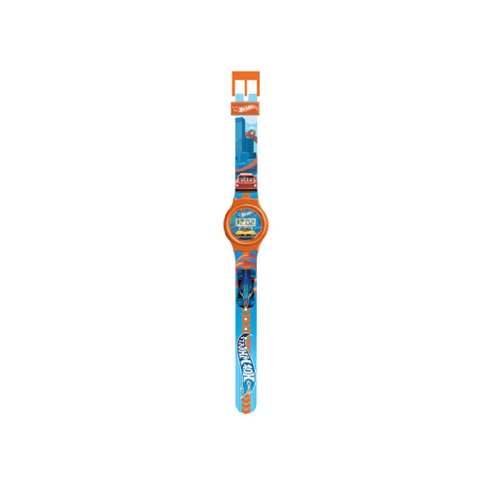 Hot Wheels Childrens Projection LCD Watch With 5 Functions - Multicolour