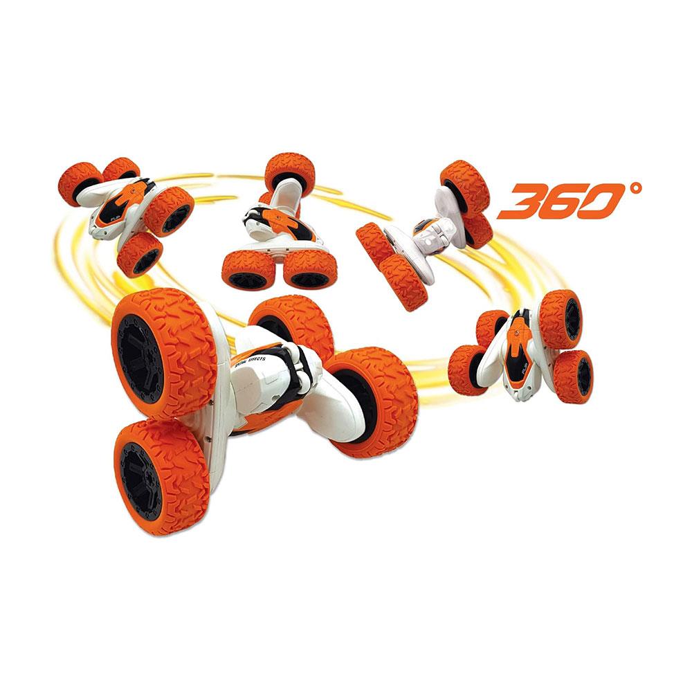 Lexibook Crosslander Rechargeable Radio Controlled Stunt Car - Orange/White