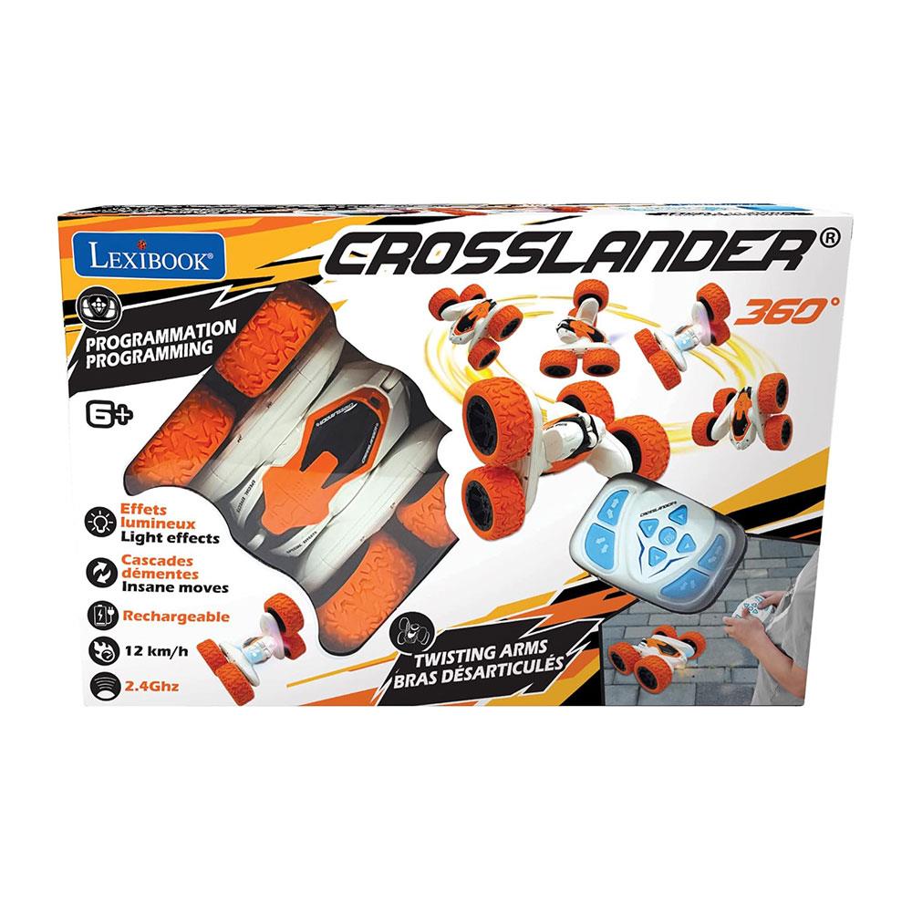 Lexibook Crosslander Rechargeable Radio Controlled Stunt Car - Orange/White