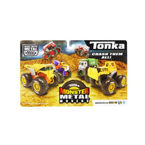 Tonka Monster Metal Movers Emergency Fleet Combo Pack Kids Construction Vehicle Toys - Multicolour
