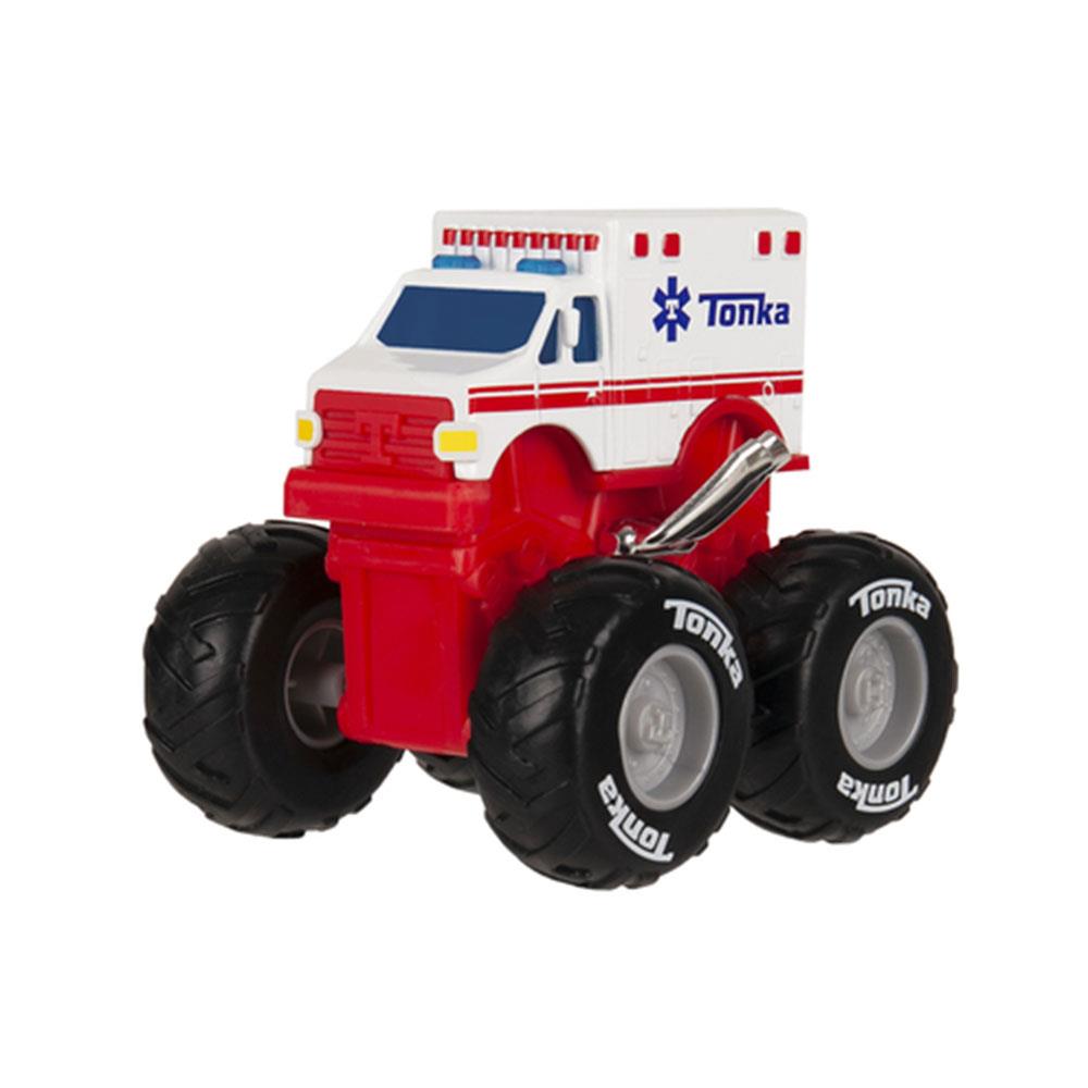 Tonka Monster Metal Movers Emergency Fleet Combo Pack Kids Construction Vehicle Toys - Multicolour