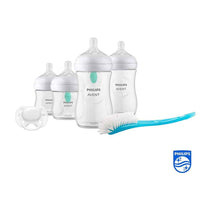 Philips Avent Natural Response Baby Newborn Gift Set 4 AirFree Vent Baby Bottle 125ml & 260ml 0-12 Months+ - Clear