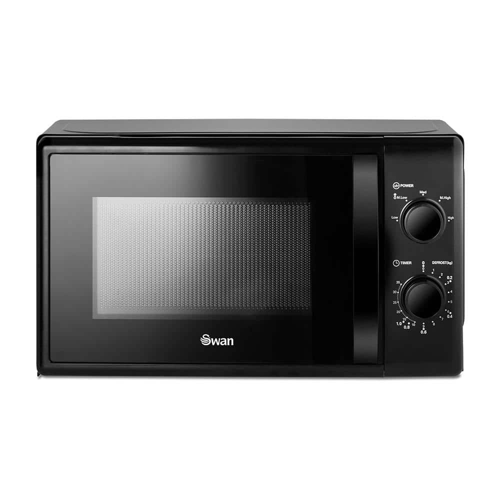 Swan Manual Microwave With 5 Power Levels 700W 20 Litres - Black