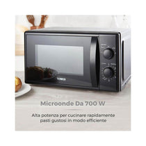 Tower Manual Microwave With 5 Power Levels 35 Minute Timer 700W 20 Litres - Black