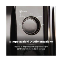 Tower Manual Microwave With 5 Power Levels 35 Minute Timer 700W 20 Litres - Black