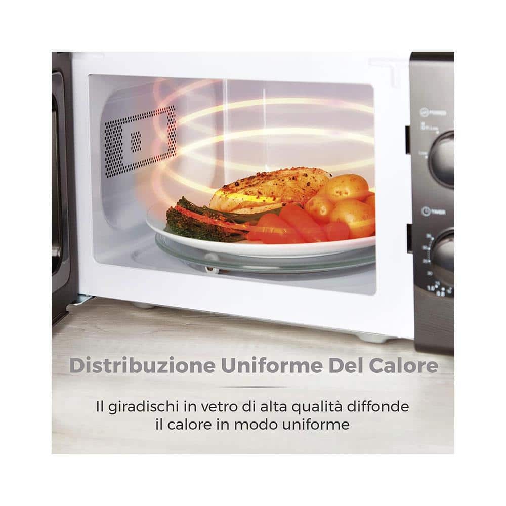 Tower Manual Microwave With 5 Power Levels 35 Minute Timer 700W 20 Litres - Black