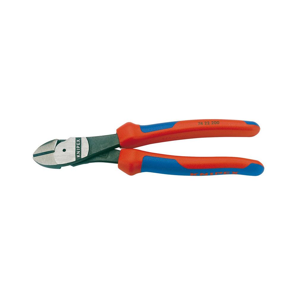 Knipex High Leverage Diagonal Side Cutter 200mm With 12° Head - Red Main image