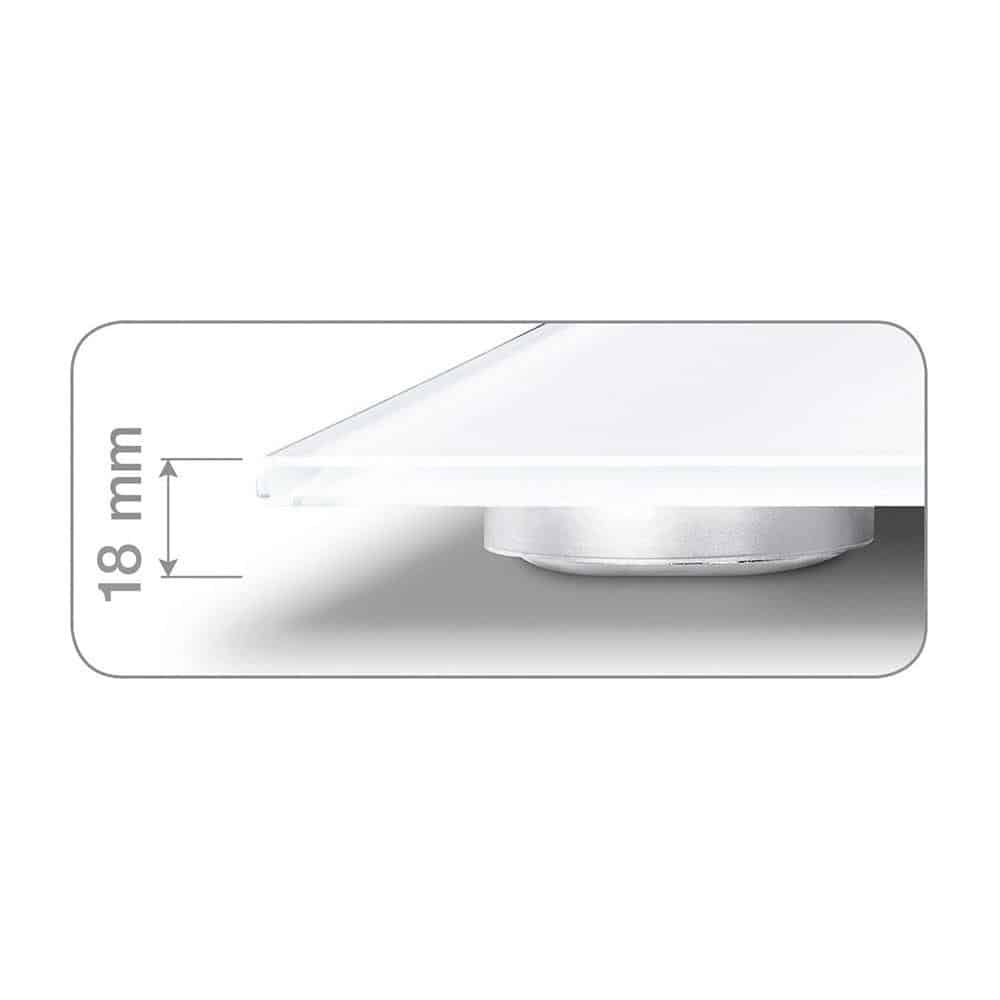 Beurer Diagnostic Bathroom Scales With BMI Full-Body Analysis & XL LCD Display Up To 150kg Weight Capacity - Transparant