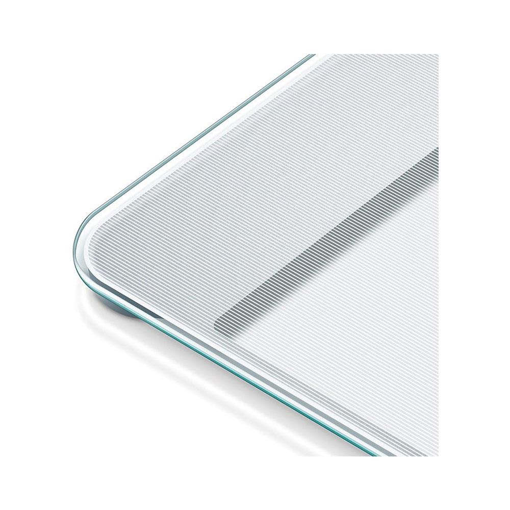 Beurer Diagnostic Bathroom Scales With BMI Full-Body Analysis & XL LCD Display Up To 150kg Weight Capacity - Transparant