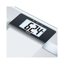 Beurer Diagnostic Bathroom Scales With BMI Full-Body Analysis & XL LCD Display Up To 150kg Weight Capacity - Transparant