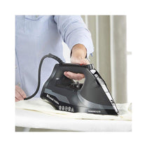 Russell Hobbs Diamond Elite Steam Iron Black Diamond Soleplate 3100W 350ml Water Tank - Black