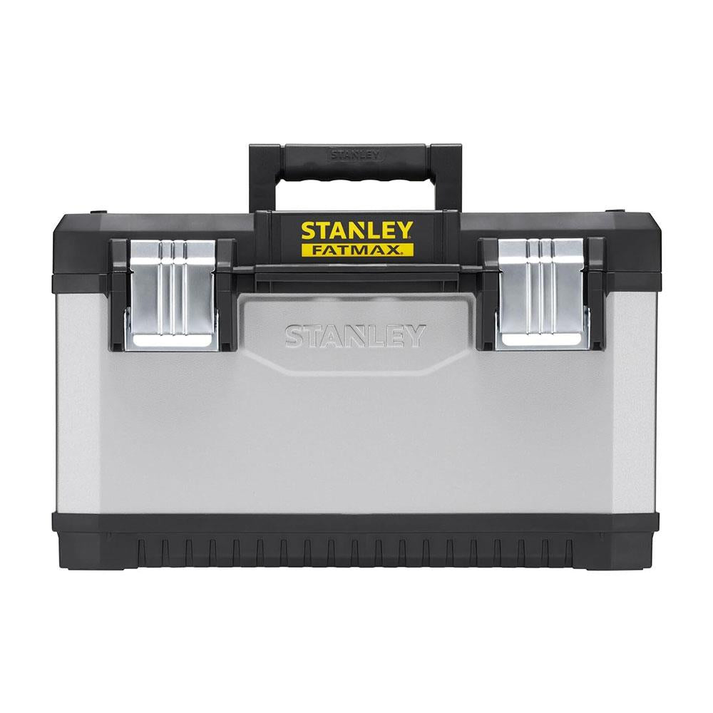 Stanley FatMax 20 Inch Deep Toolbox Storage With Heavy Duty Metal Latch - Black/Yellow