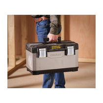 Stanley FatMax 20 Inch Deep Toolbox Storage With Heavy Duty Metal Latch - Black/Yellow