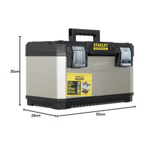 Stanley FatMax 20 Inch Deep Toolbox Storage With Heavy Duty Metal Latch - Black/Yellow