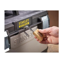 Stanley FatMax 23 Inch Toolbox Storage Organiser With Heavy Duty Metal Latch - Black/Yellow