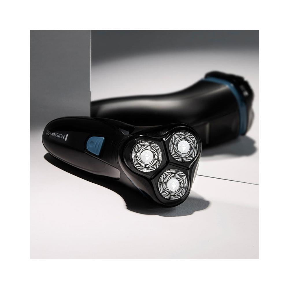 Remington R1 Style Series Mens Electric Rotary Shaver Dual Track Blades - Black