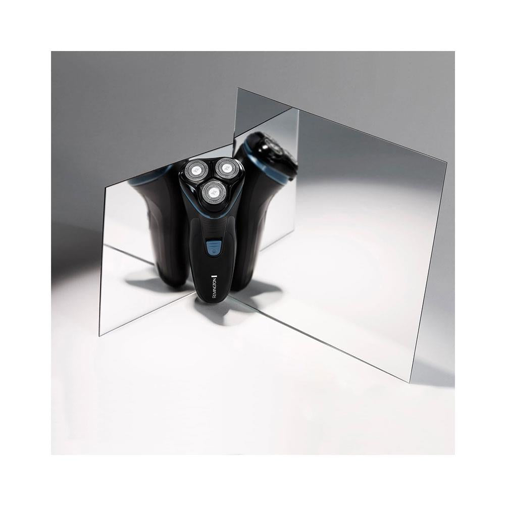 Remington R1 Style Series Mens Electric Rotary Shaver Dual Track Blades - Black