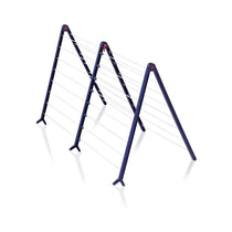 Leifheit Pegasus 190 Bath Extendable Folding Clothes Laundry Airer Dryer - Blue/White