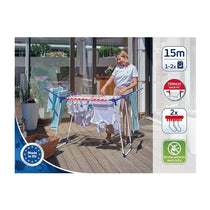 Leifheit Pegasus Slim 150 Laundry Dryer 15m Drying Space Foldable Airer Blue White