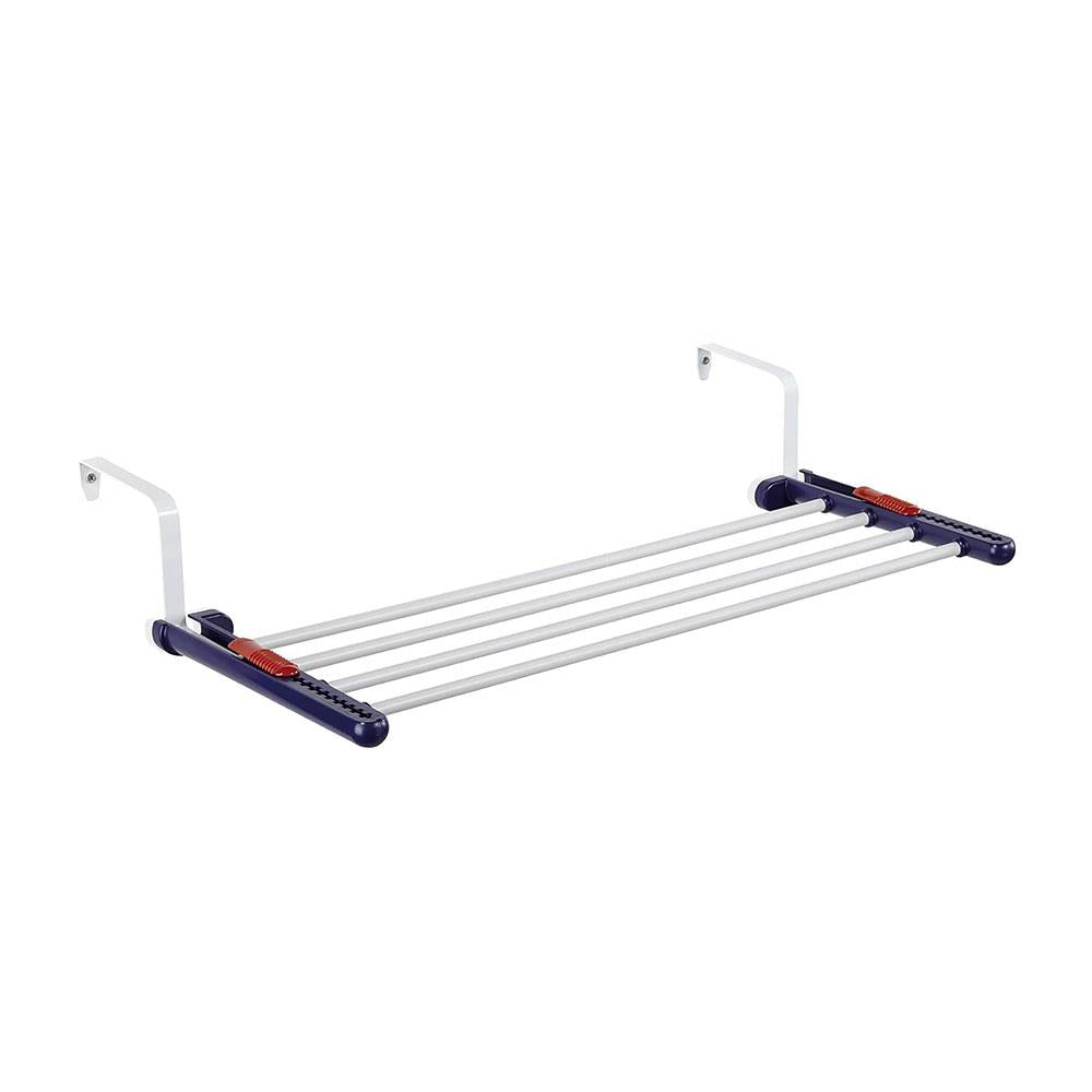 Leifheit Quartett 20 Radiator Clothes Dryer Over Door Drying Rack 2m Blue White