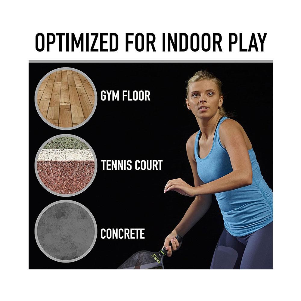 Franklin Sports X-26 Indoor Court Pickleball Balls 3 Pack Blue USA Pickleball Approved