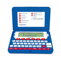 Lexibook English Electronic Dictionary with Thesaurus Grammar Functions Phonetic Spellchecker Word Games Blue