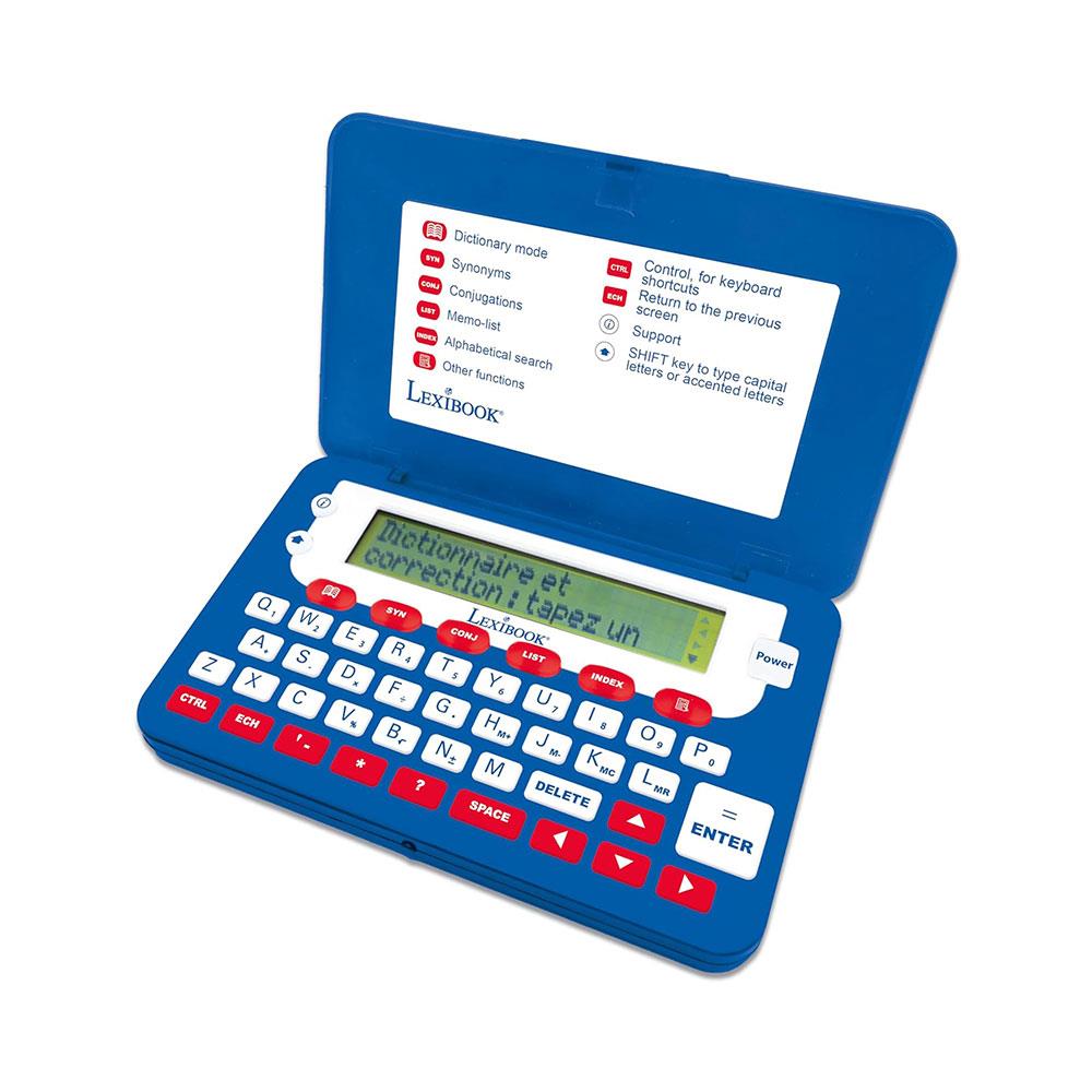 Lexibook English Electronic Dictionary with Thesaurus Grammar Functions Phonetic Spellchecker Word Games Blue